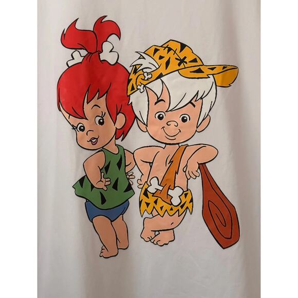 Pebbles and Bamm-Bamm Top White Women M - Picture 2 of 4